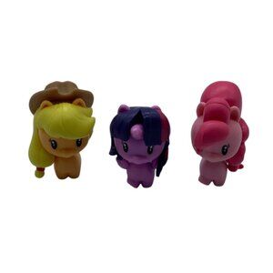 My Little Pony Mini Collectible Figures Set Of 3 Twilight Applejack Pinkie Pie